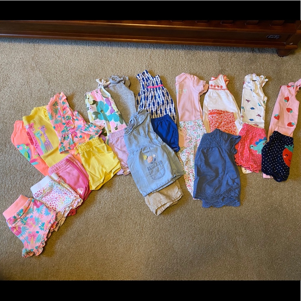 Baby girl 6/9 months summer lot